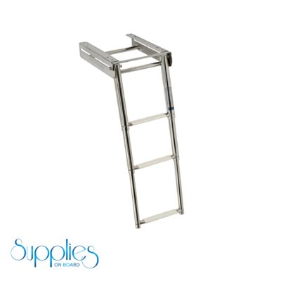 3-Step Stainless Steel Folding Ladder