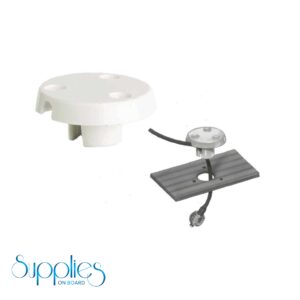 Waterproof cable gland for coaxial cables